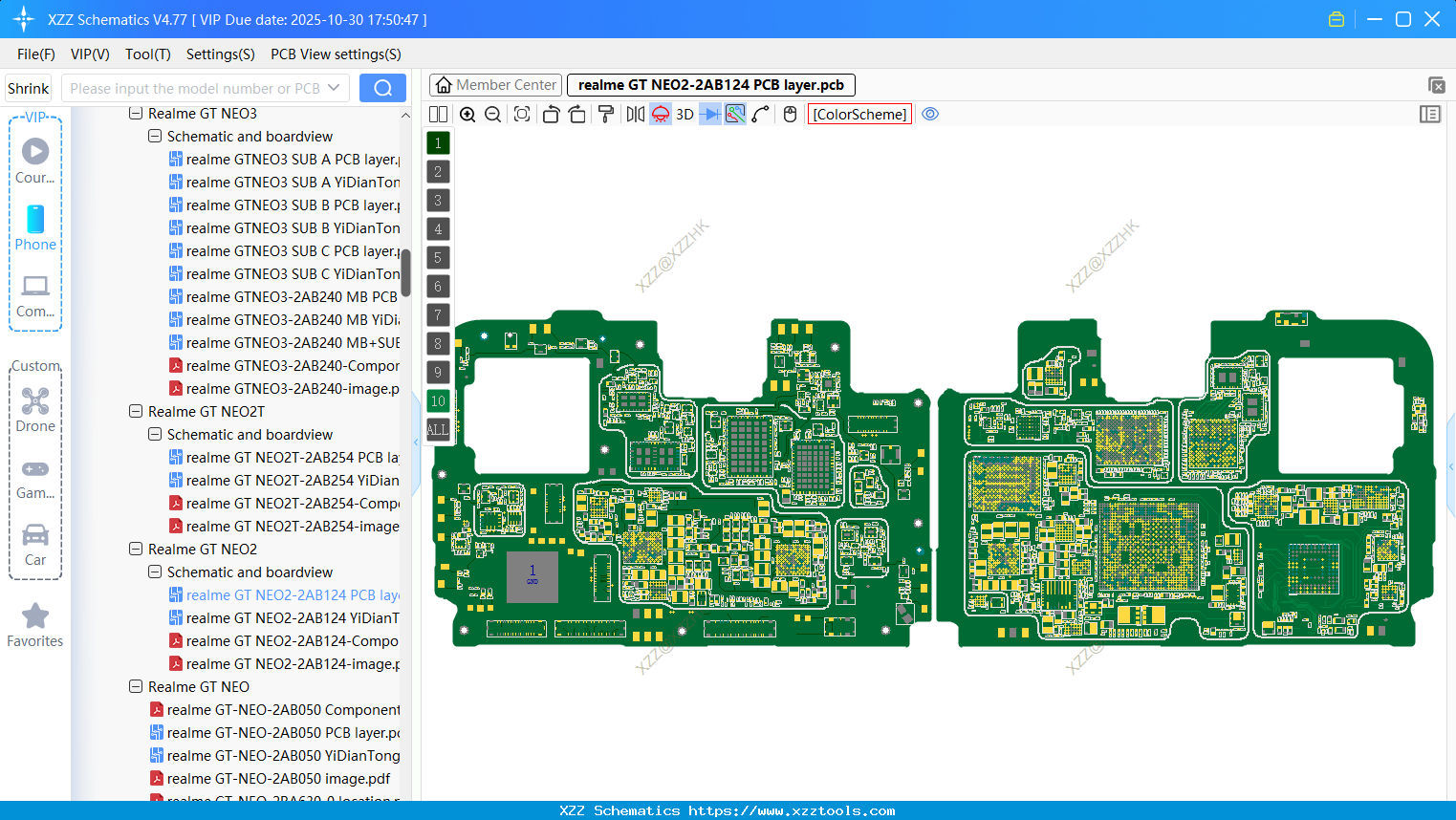 Realme GT NEO2-2AB124 PCB Layer